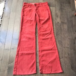 AG Burnt orange corduroy trousers